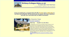 Desktop Screenshot of brittany-cottages-sales.co.uk